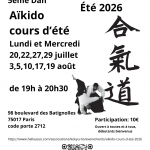 Cours d'été juillet-Août 2026